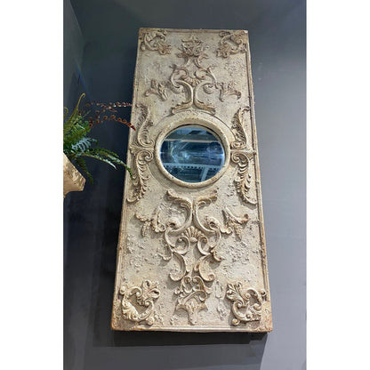 Vintage Porthole Mirror - Antique Marble