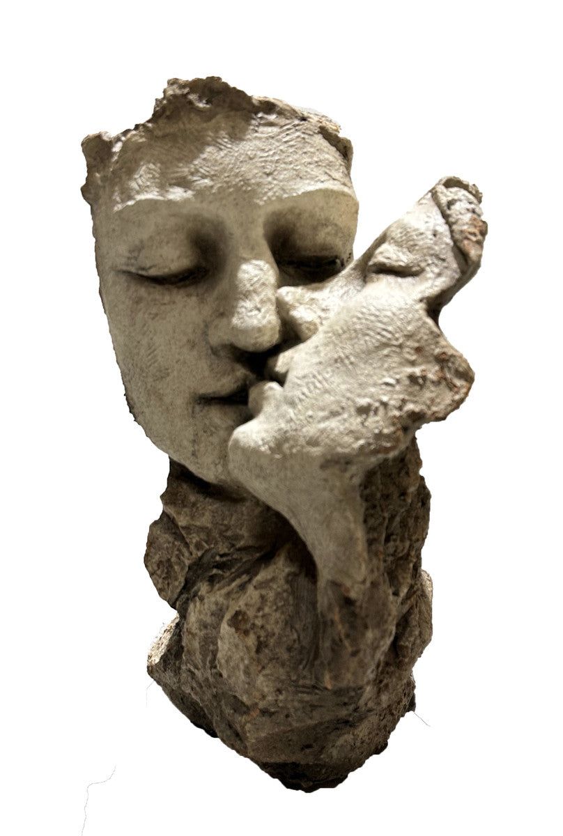 Vintage Kissing Heads - Antique Marble