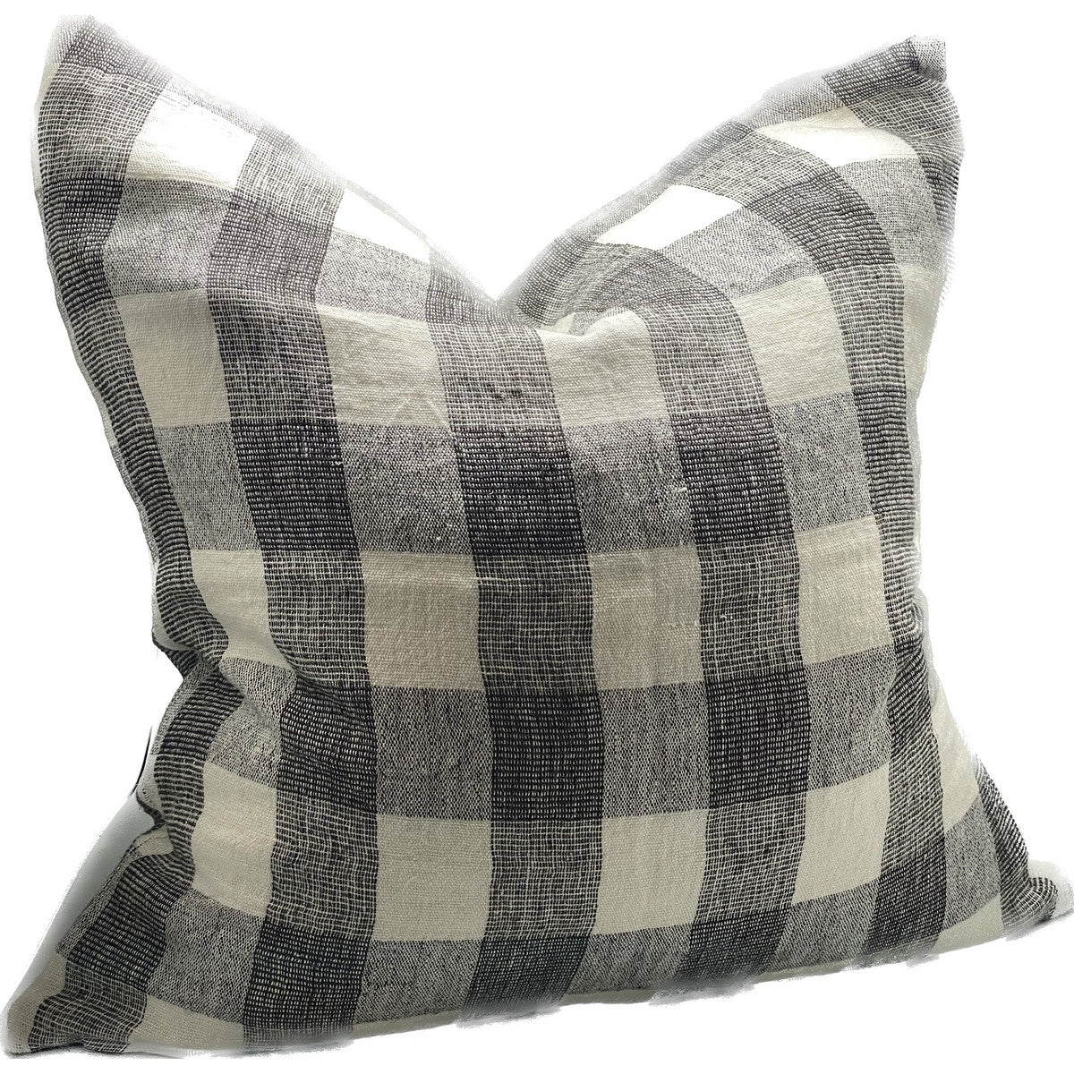 Sanctuary Linen Cushion Cover - Ivory/Charcoal