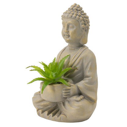 Two Sitting Buddha Planters