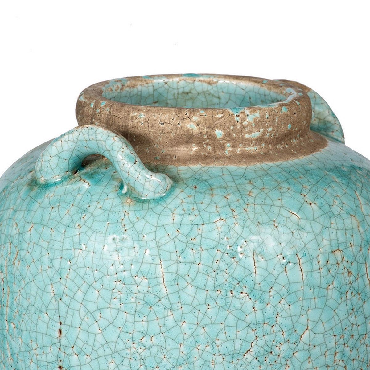 Candia Ceramic Vase - Turquoise