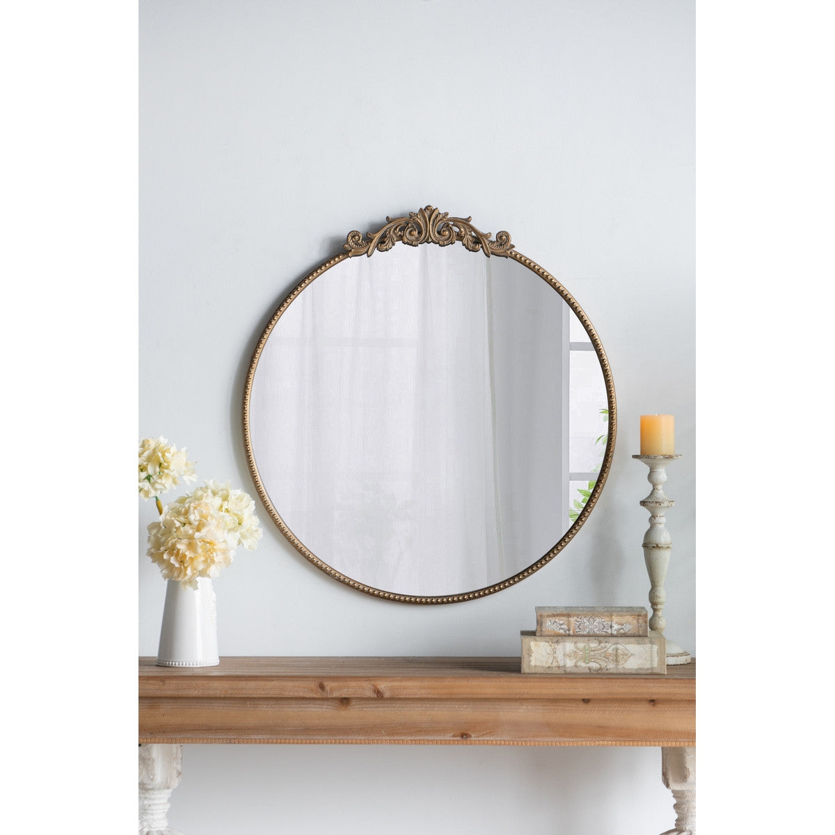 Baroque Round Mirror - Medium