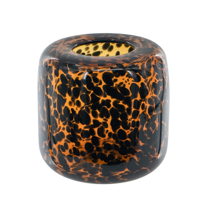 Leopard Glass Vase