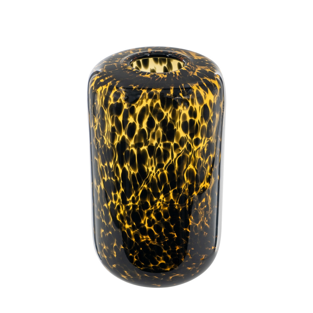 Leopard Glass Vase