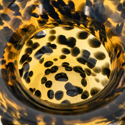 Leopard Glass Vase