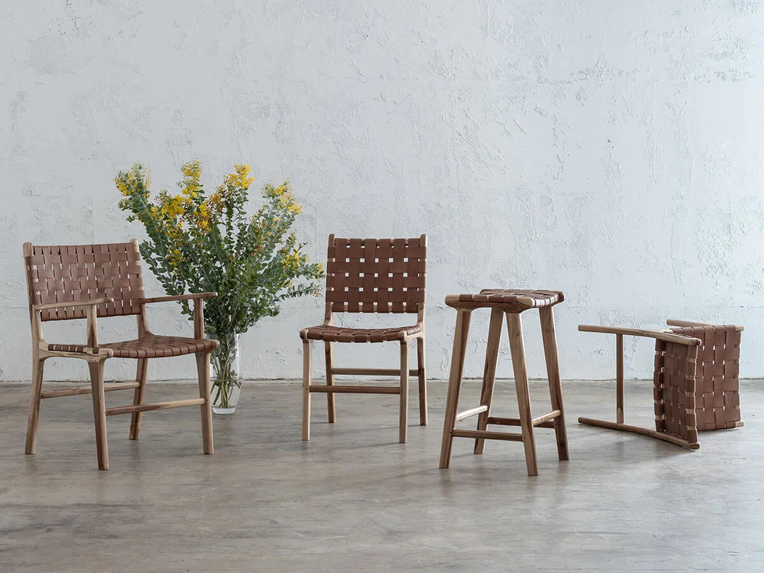 London Counter Stool - Teak Tan