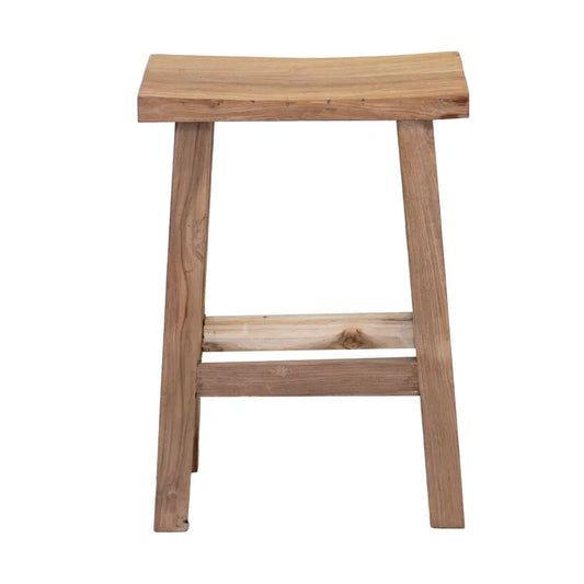 Reclaimed Teak Bar & Kitchen Counter Stool - Natural