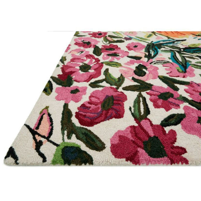 Wild Bloom Wool Rug - Ivory/Multi