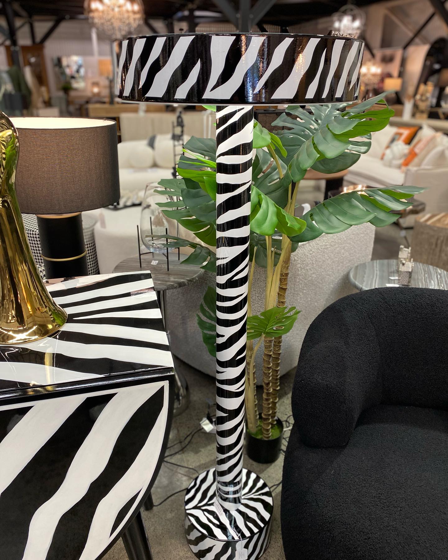 Zebra Floor Lamp 140cm