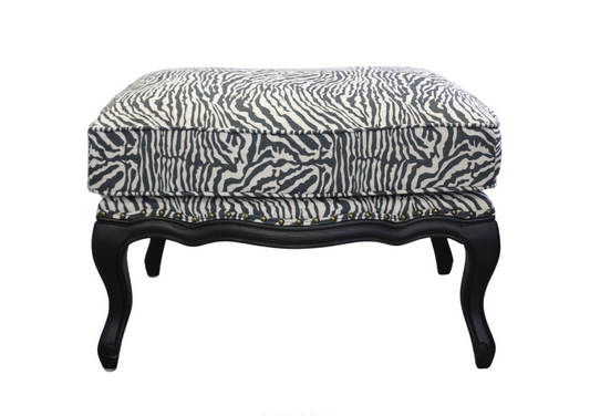 Zebra Print Ottoman