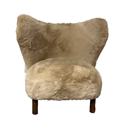 Petra Scandinavian Faux Fur Lounge Chair