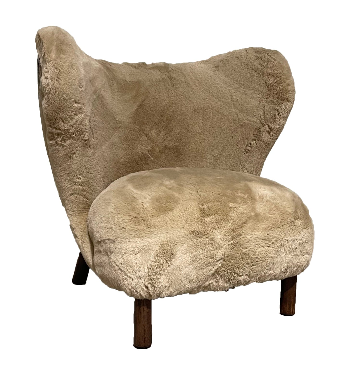 Petra Scandinavian Faux Fur Lounge Chair