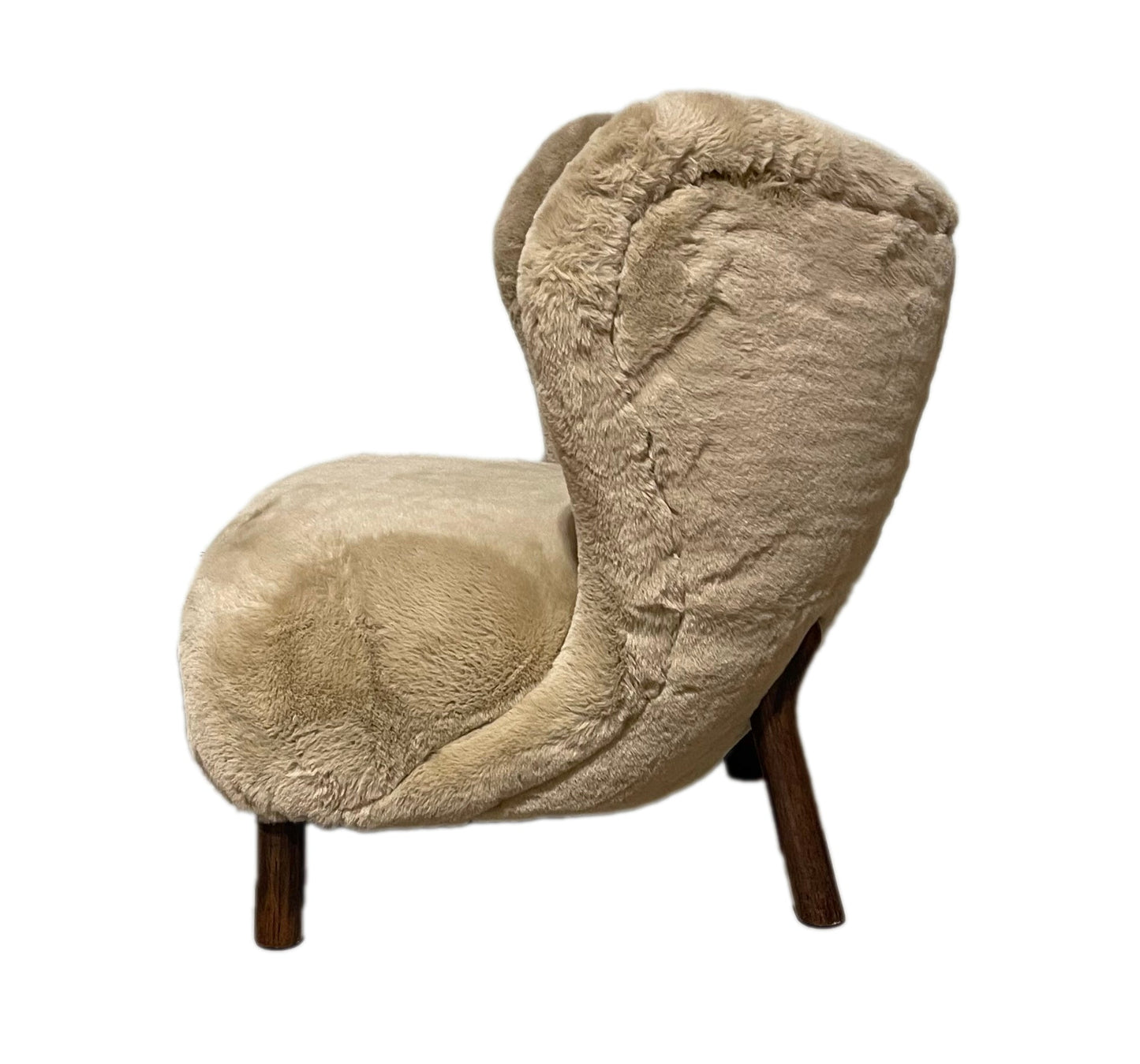 Petra Scandinavian Faux Fur Lounge Chair