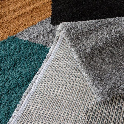 Noble Dark Grey Cognac Rug