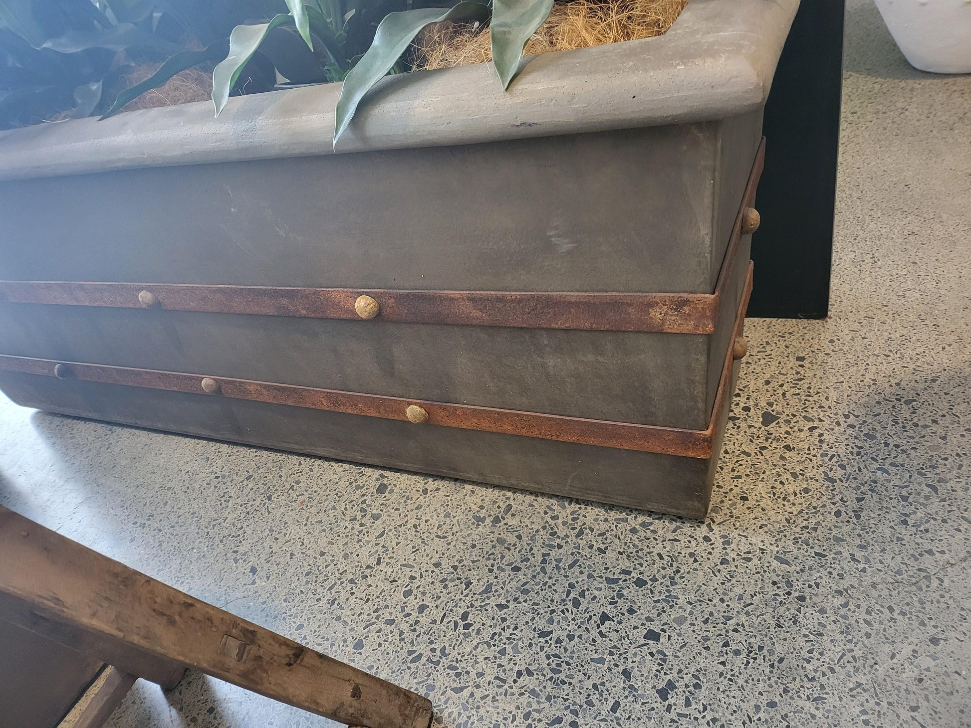 La Terre Rectangular Planter Fossil