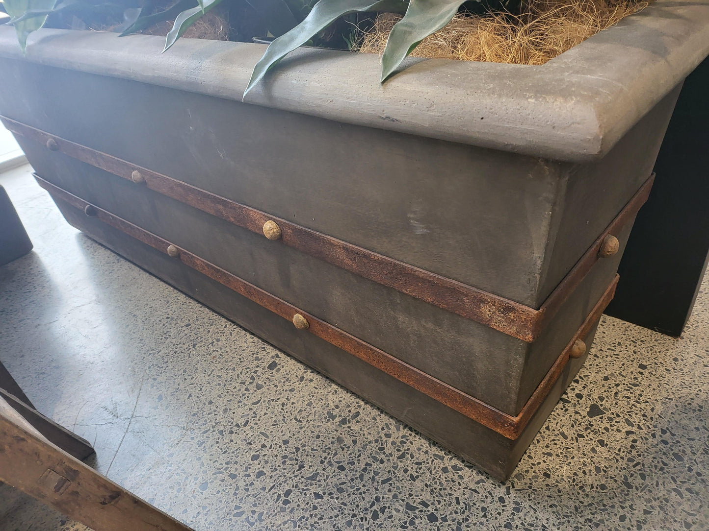 La Terre Rectangular Planter Fossil