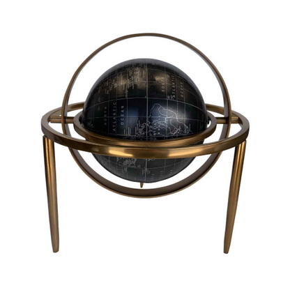 Globe W/ Armillary With Tripod Base