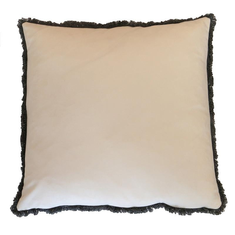 Velvet Fringed Cushion 45x45cm