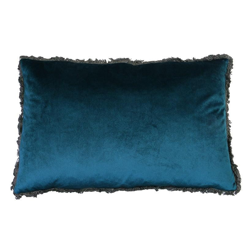 Velvet Fringed Cushion 40x60cm