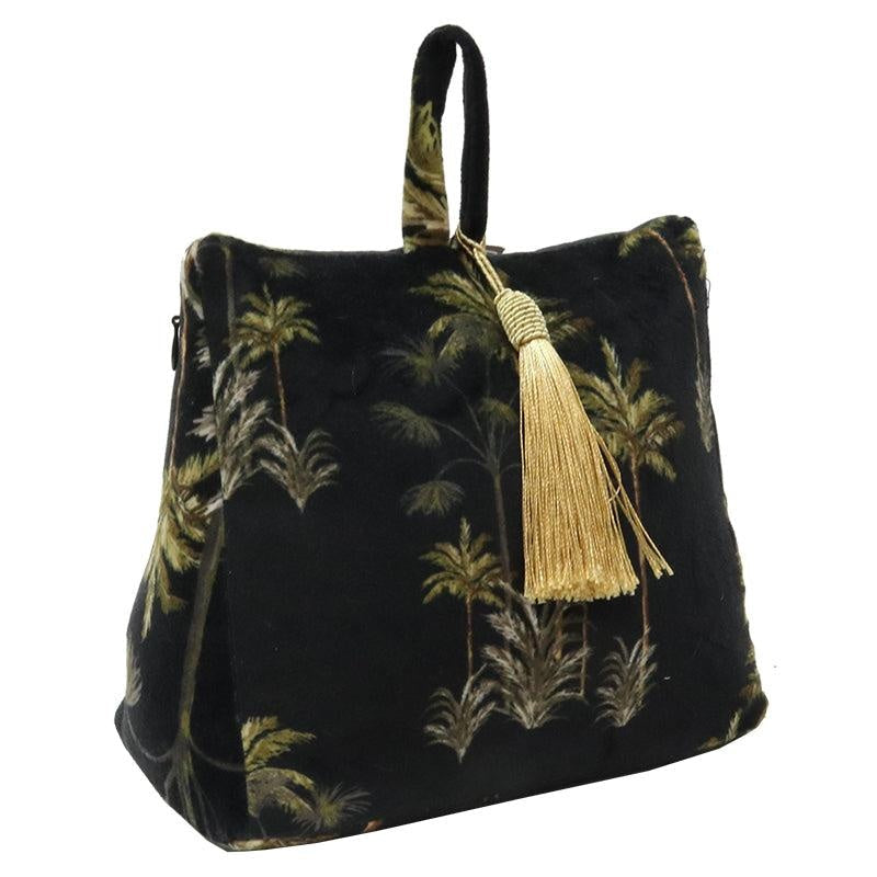 Velvet Palm Tree Doorstop