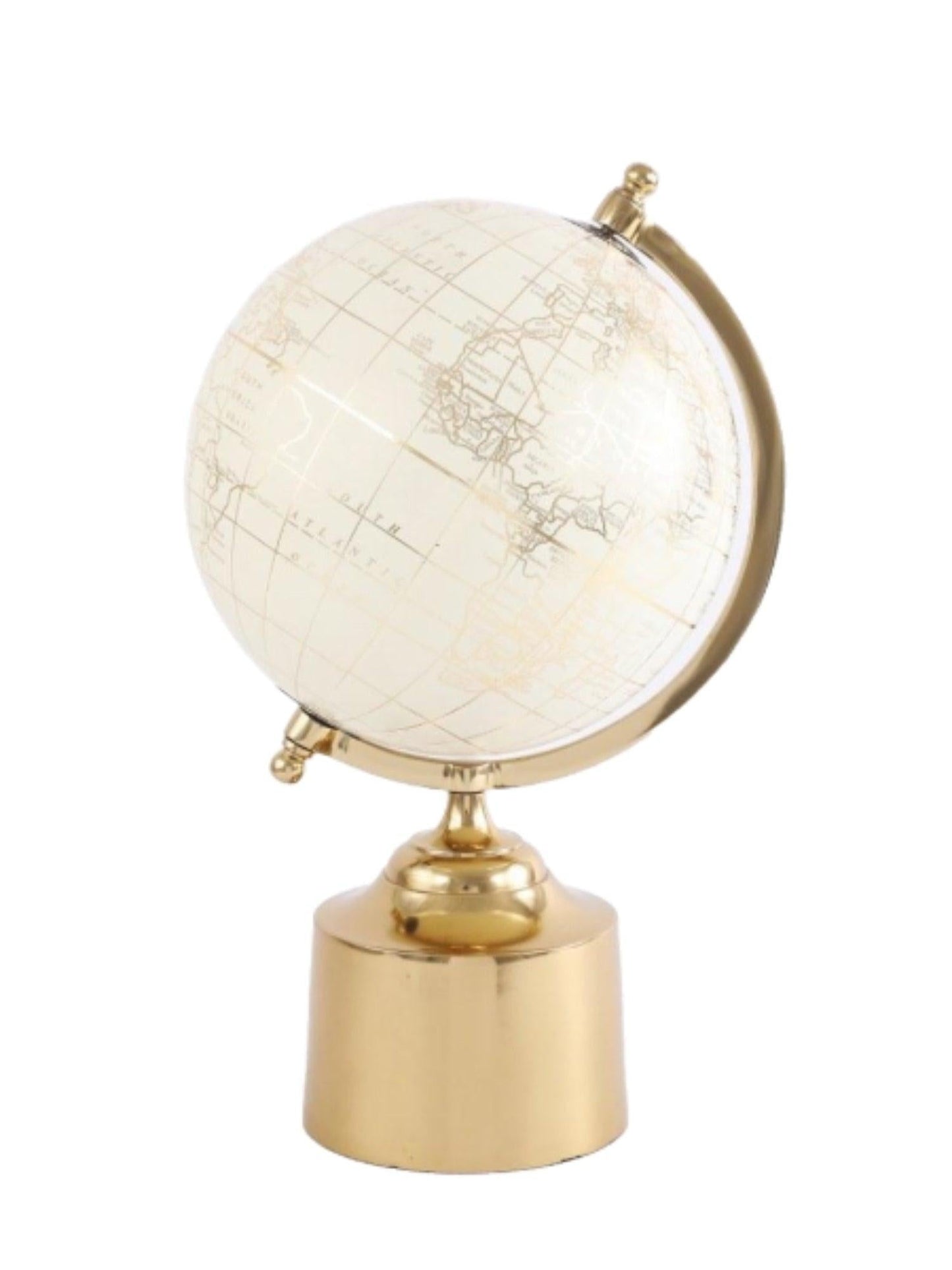 Decorative Globe On Gold Base