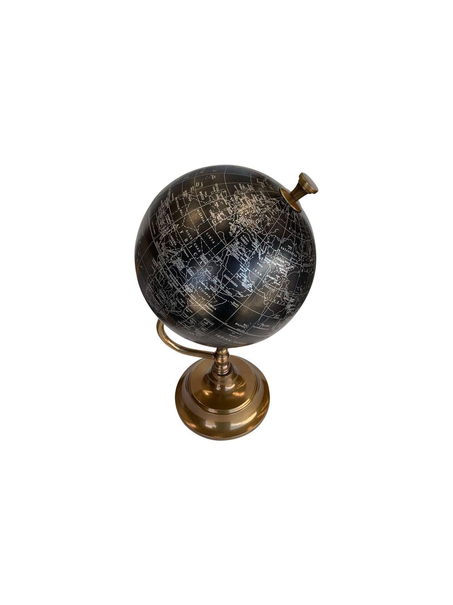 Black Paper Globe On Arc Stand