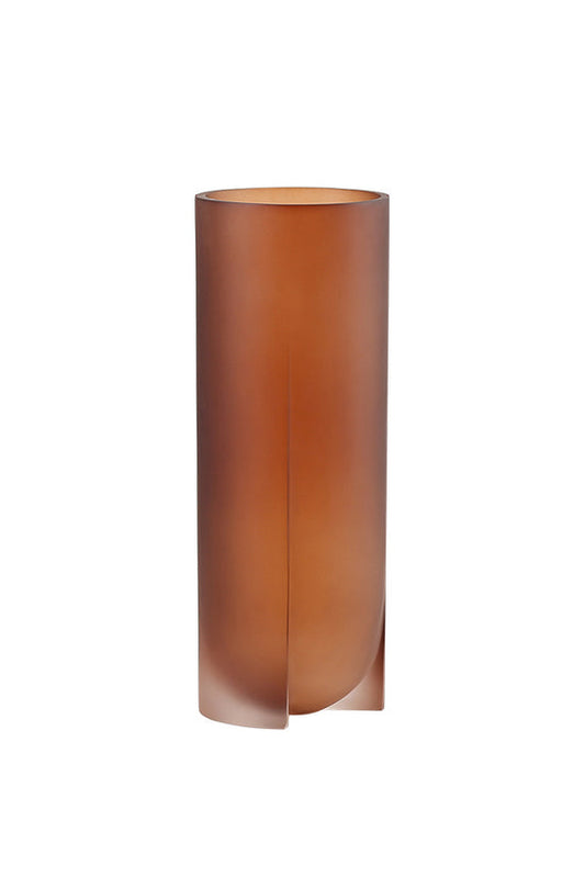 Transparent Resin Vase Brown