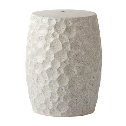 Ceramic Stool with Crater Detail