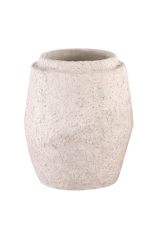 Zandra Off-White Terracotta Vase Large