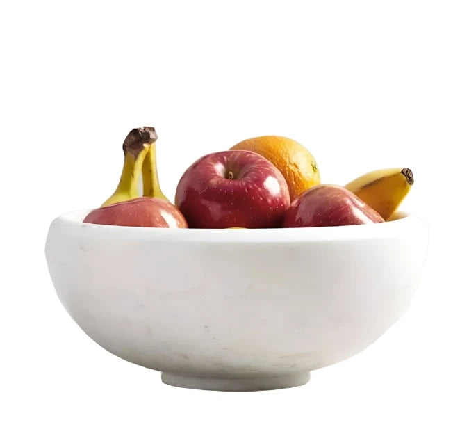 Marble Serving Bowl Grey