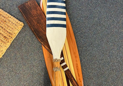 Decorative Wooden Oars Blue