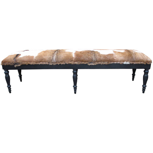 Peter Goat Skin Stool Brown