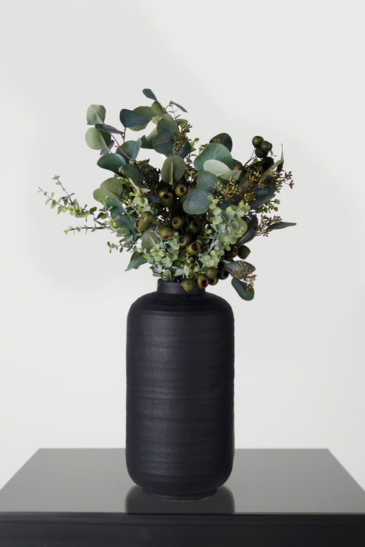 Ruben Modern Black Vase - Large