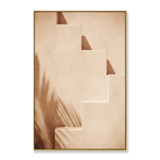 Tuscan Stairway Framed Canvas Print