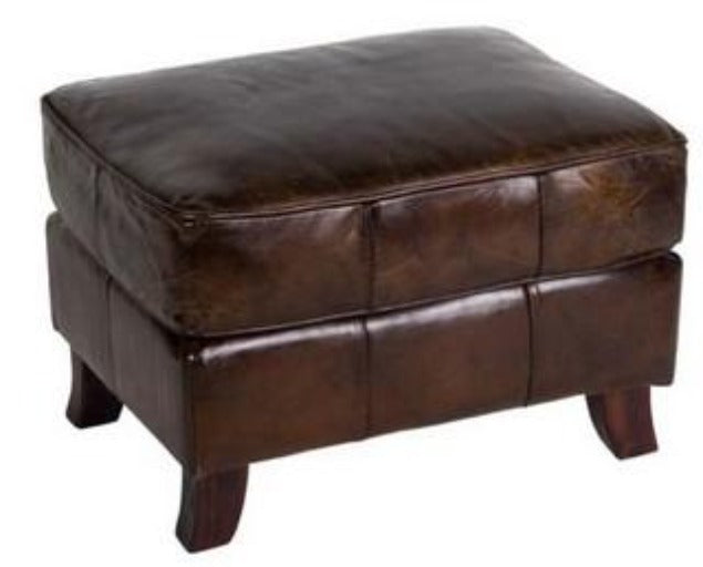 Curved Leg Ottoman Vintage Cigar