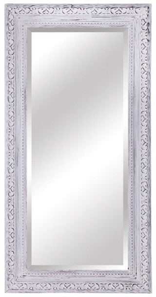 Antiqued Ornate Bevelled Mirror -Large