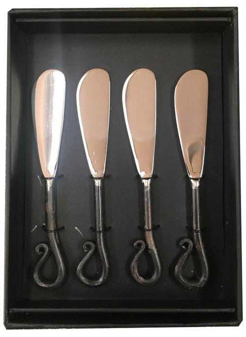 Horn Spreader Set/4 - Shiny Burnished