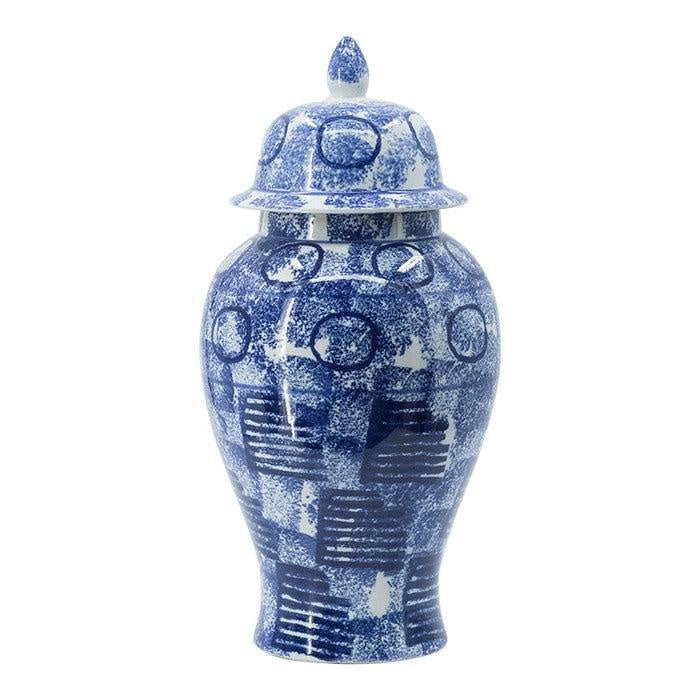 Abstract Pattern Lidded Jar