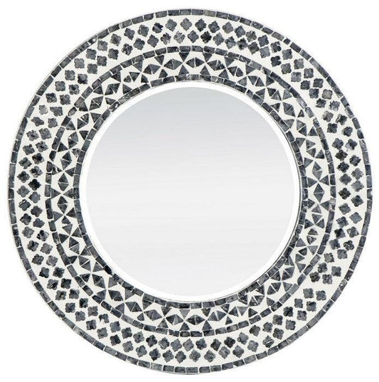 Capiz Framed Mirror