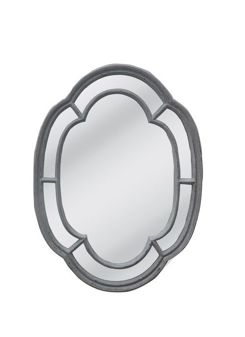 Powder Gray Frame W/Flat Mirror