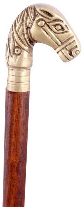 Walking Stick - Ornate Horse Shape Handle