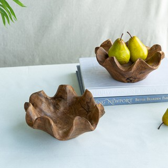 Organic Teak Root Bowl