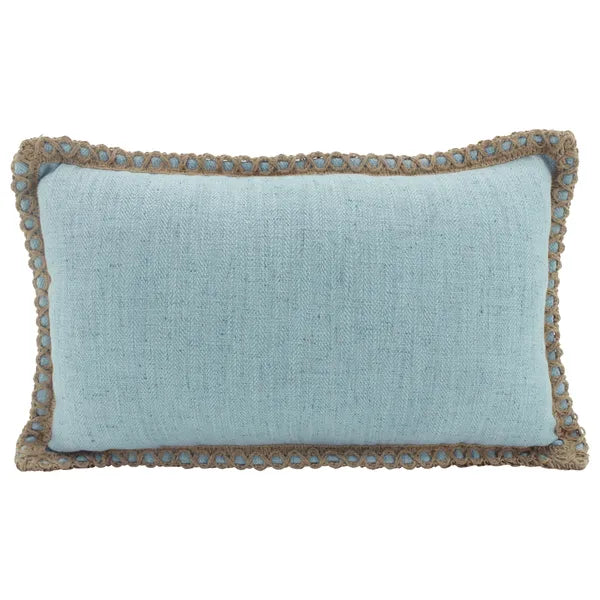 Jute Linen Cushion Sky 30x50cm