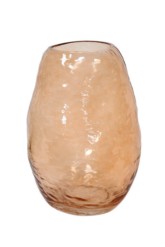 Zina Glass Vase Large Ambe