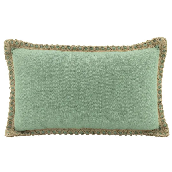 Jute Linen Cushion Mist 30x50cm