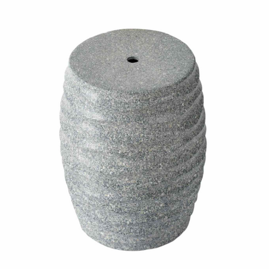 Ceramic Stool with Wave Detail